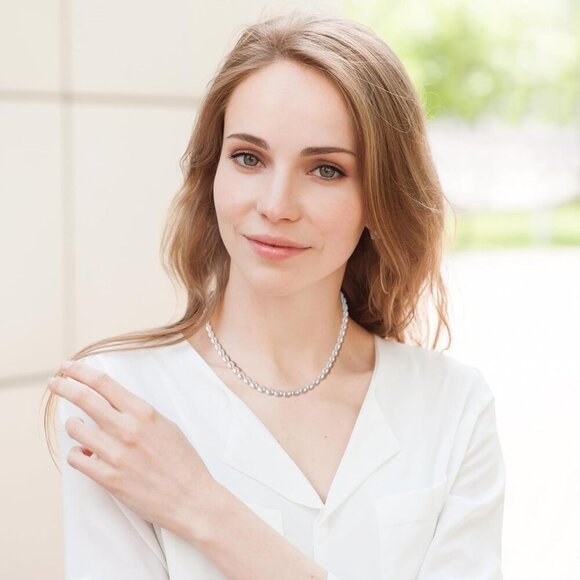 COAI Women's Pearl Necklace Pearl Strand Necklace for Women Men - Picture 3 of 7